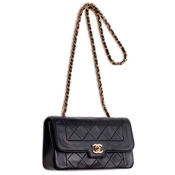 Chanel Matelasse Chain Shoulder Lambskin Black Gold Metal Fittings - Picture 6 of 9